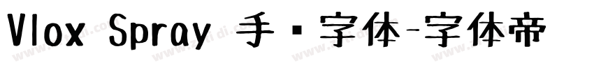 Vlox Spray 手绘字体字体转换